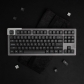 104+46 Keys MSA Profile  ABS Double Shot Keycaps Set WOB BOW for Cherry MX Mechanical Keyboard Brief Black / White / Red / Grey